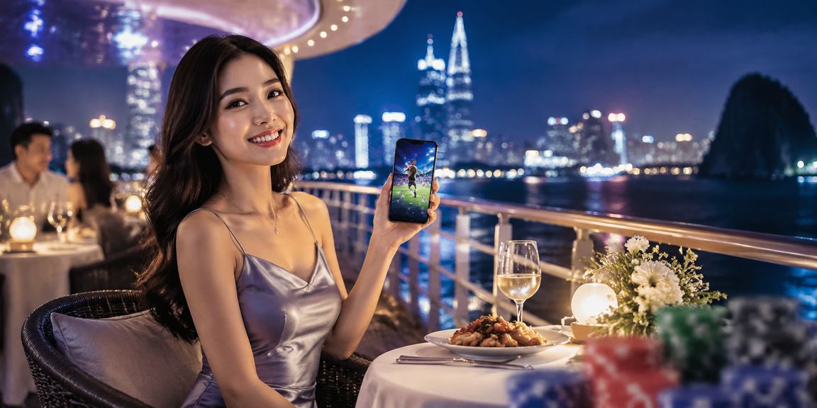 Không khí cá cược sôi động tại sòng bài Việt Nam với ánh đèn lung linh về đêm